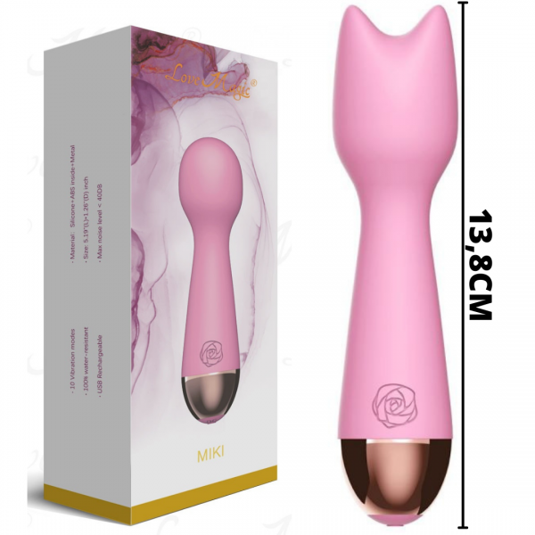 Mini Varinha Vibrador Portátil Portátil Kawaii Recarregável