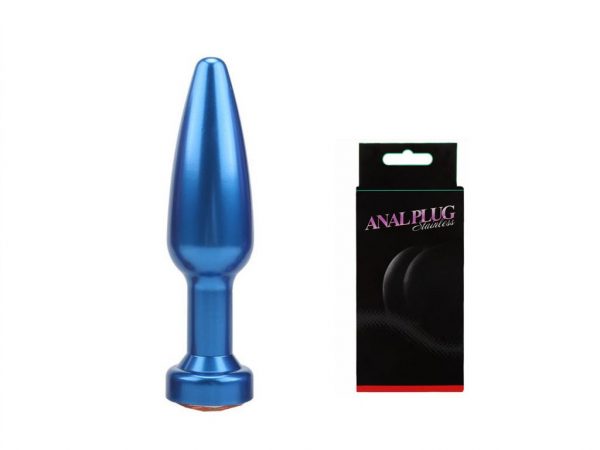 Plug anal Joia Assist Em Metal Cores Diversas 11,4x2,8 CM - Image 3