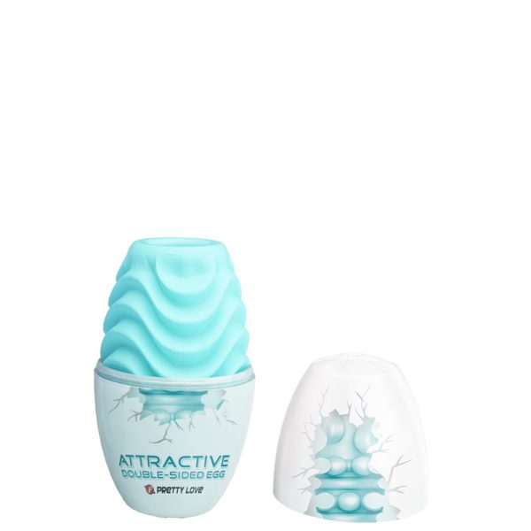 Masturbador Masculino com Textura Interna – PRETTY LOVE PASSIONATE DOUBLE SIDED Verde EGG - Image 7