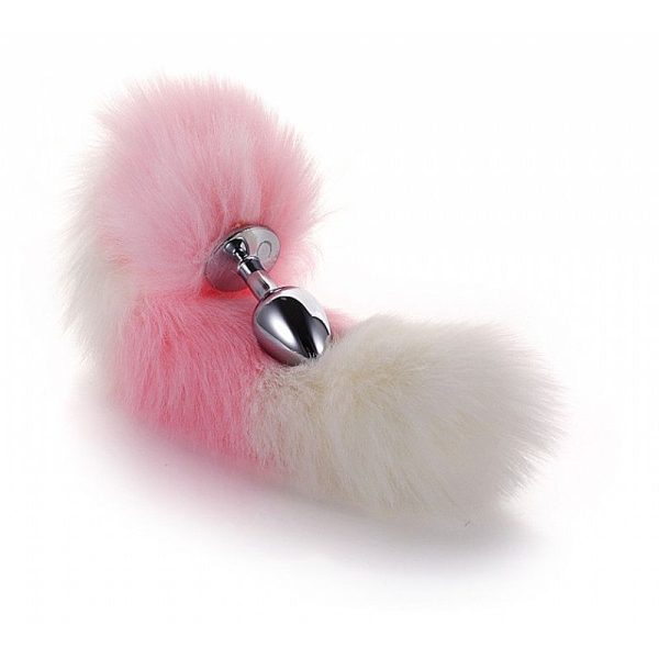 Kit Orelhinhas de Pelúcia com Plug Anal Calda Raposa Rosa e Branco - Image 2
