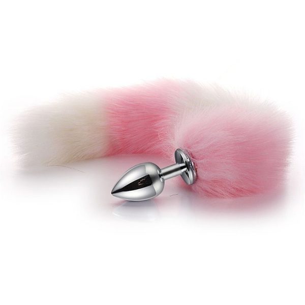 Kit Orelhinhas de Pelúcia com Plug Anal Calda Raposa Rosa e Branco - Image 5