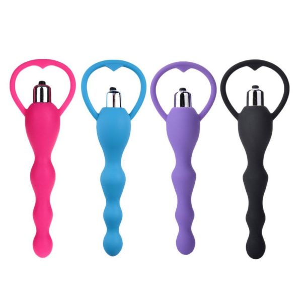 Plug Anal Escalonado com Poderosa Cápsula Vibratória 18,5X4