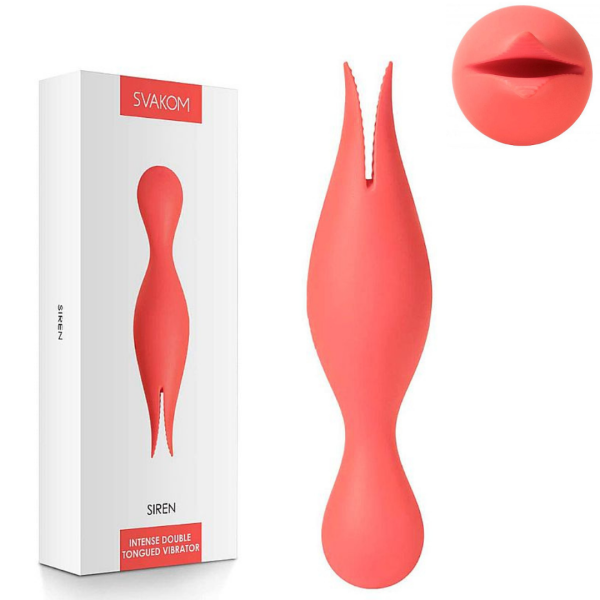 Vibrador Clitoriano língua dupla Recarregável - Svakom