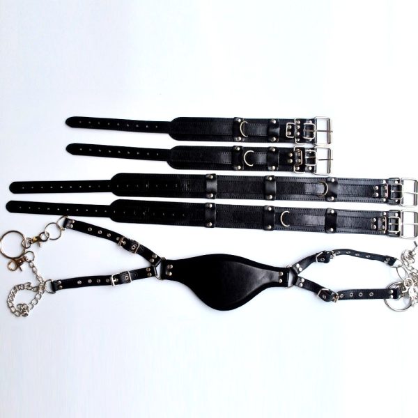 Kit Sado Fetiche Com Algemas Para Coxas e Tornozelo e Apoio Para Pescoço - Image 6