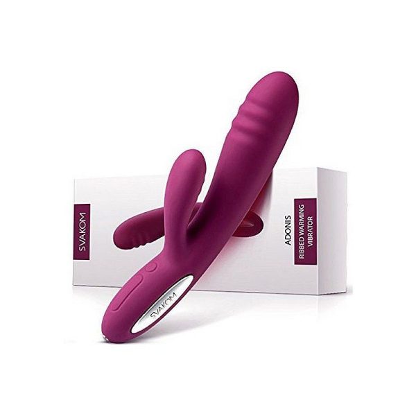 Vibrador Com estimulador de clitóris Recarregável - Svakom Adonis - Image 4