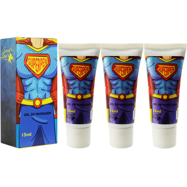 Kit 03 Gel Intensificador De Ereção SuperPen 15ML - Segred Love