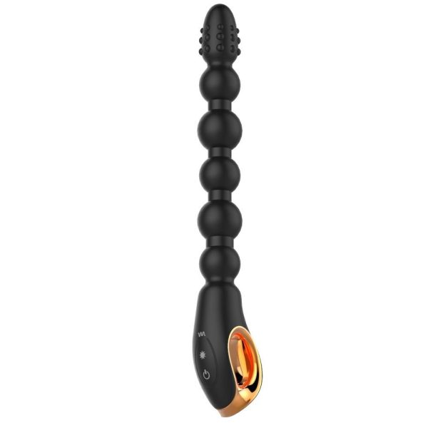 Plug Anal Com 6 Esferas Massageador e Vibrador 10 Velocidades