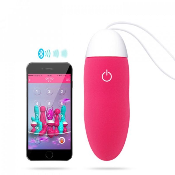 Vibrador Bullet Liso Recarregável Possui 10 modos de Vibrações  APP via Bluetooth