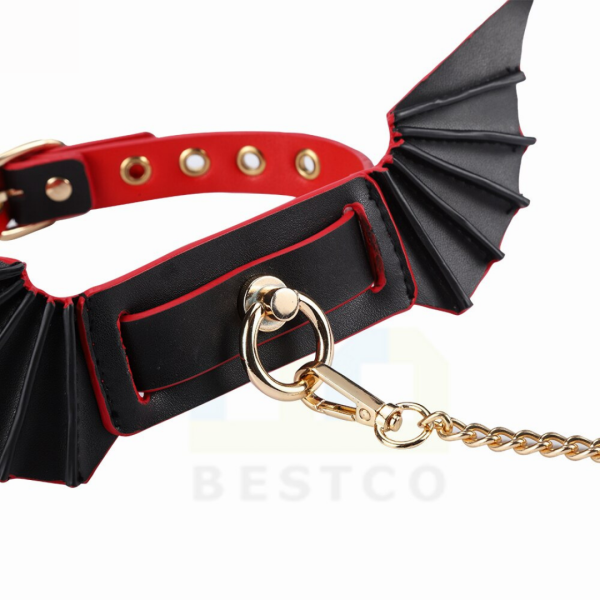 Kit Bondage BDSM Morcego em Couro Sintético - 7 em 1 - Fetiche - Image 7
