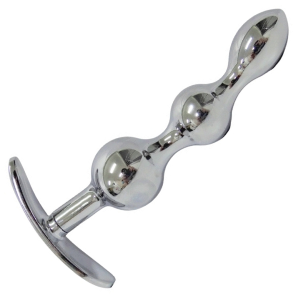 Plug Anal Em Aço Inox Com Formato Escalonado e Joia Na Base - Image 2