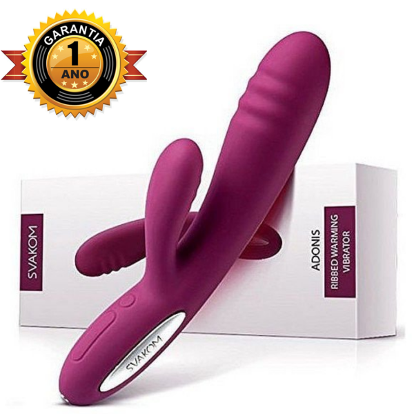 Vibrador Com estimulador de clitóris Recarregável - Svakom Adonis