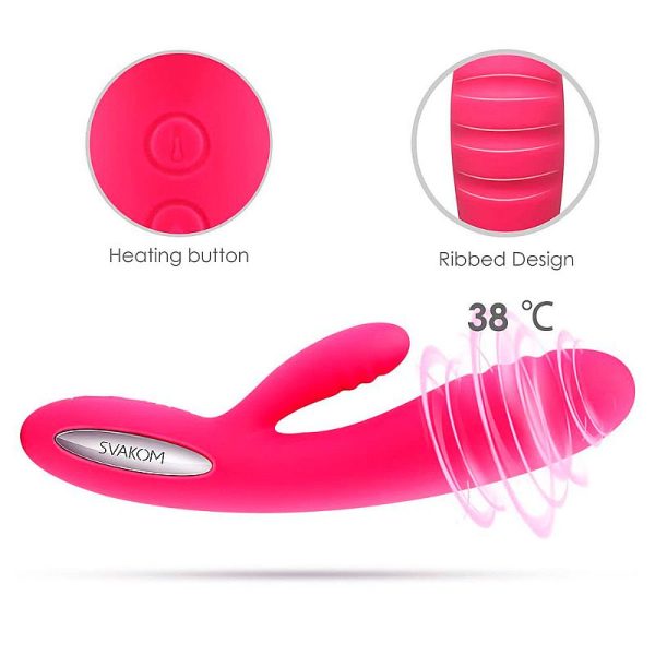 Vibrador Com estimulador de clitóris Recarregável - Svakom Adonis - Image 2