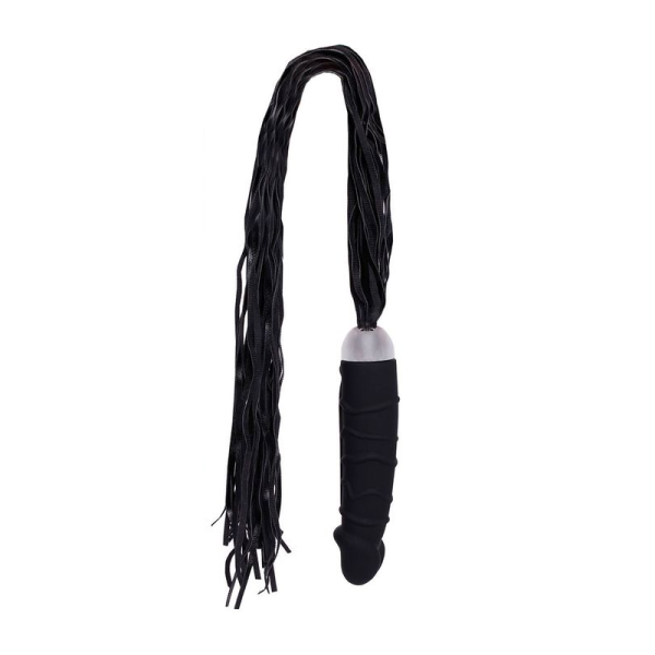 Prótese Peniana Silicone Com Chicote na Base 7 Vibrações - Image 2