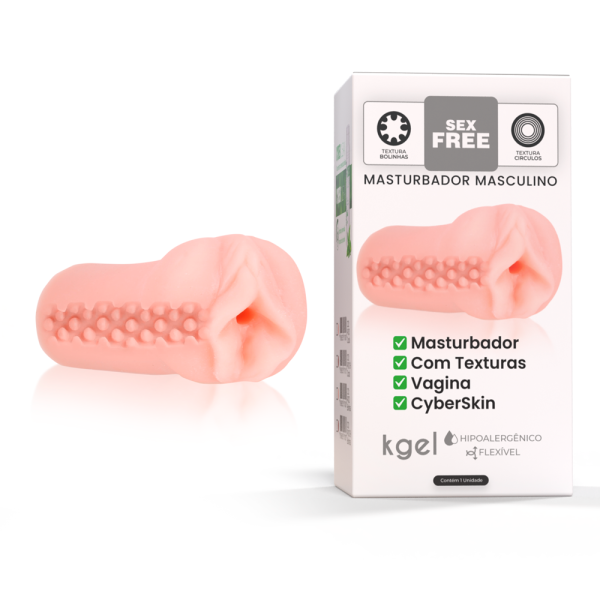 Masturbador Vagina Sex Free Cyber Skin com textura em Bolinhas - Sex shop