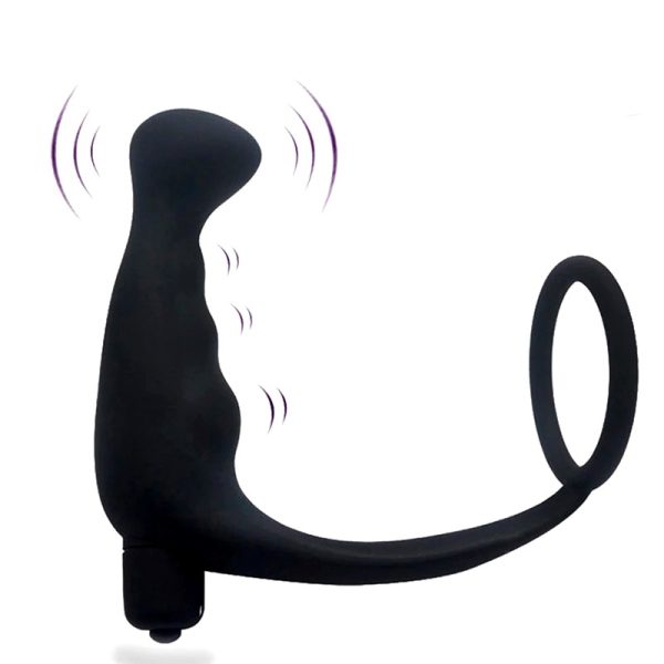 Estimulador de Próstata Com Vibrador e Anel Peniano - Image 3