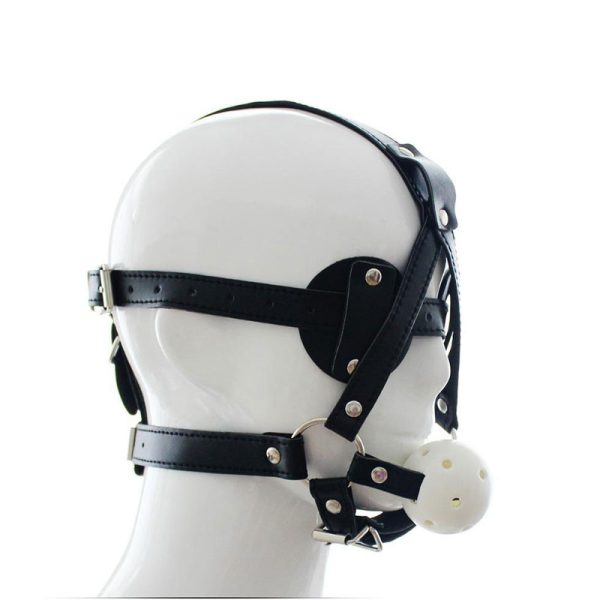 Mordaça com Bola e Arreio para Cabeça e Olhos - Image 2