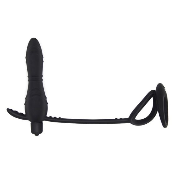 Estimulador de Próstata Plug Anal Com Vibro e Anel Peniano - Image 3