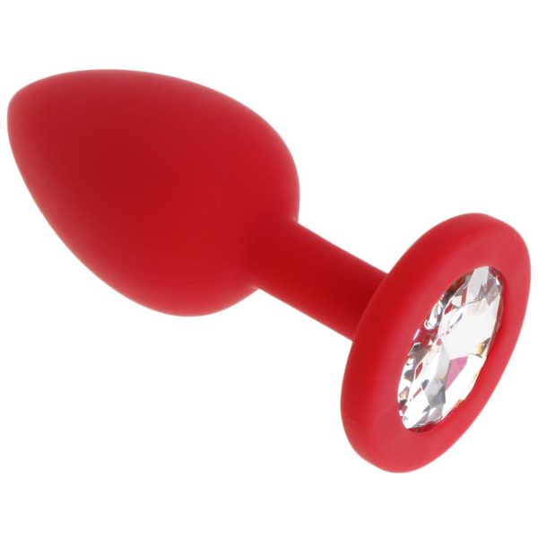 Kit Plug Anal em Silicone Com 3 Tamanhos Diferentes + Capsula Vibratória Vermelho - Image 3