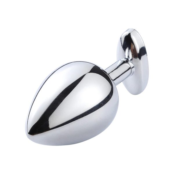 Plug Anal Pequeno em aço Inoxidável Com Alça de Segurança Pedra Joia - Image 6