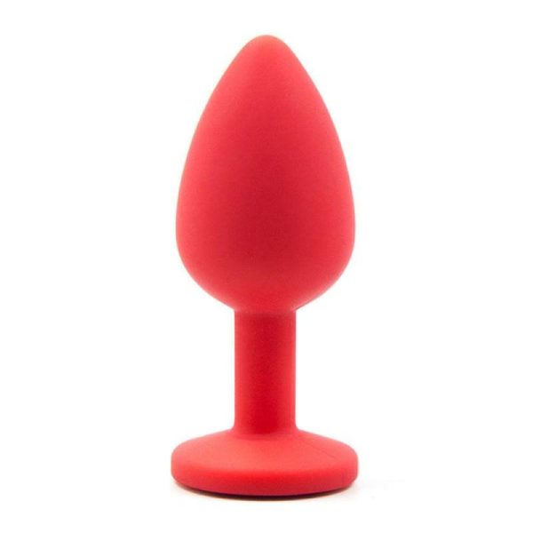 Kit Plug Anal em Silicone Com 3 Tamanhos Diferentes + Capsula Vibratória Vermelho - Image 4