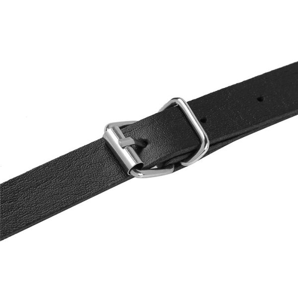 Suspensório Harness Em Couro Branco Sexy Masculino Com Metais - Image 4