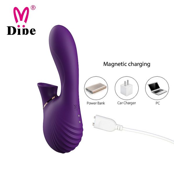 Massageador de Ponto G com Vibro e Sucção Recarregável Dibe - Image 3