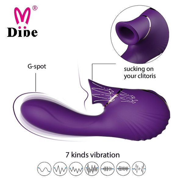 Massageador de Ponto G com Vibro e Sucção Recarregável Dibe - Image 4