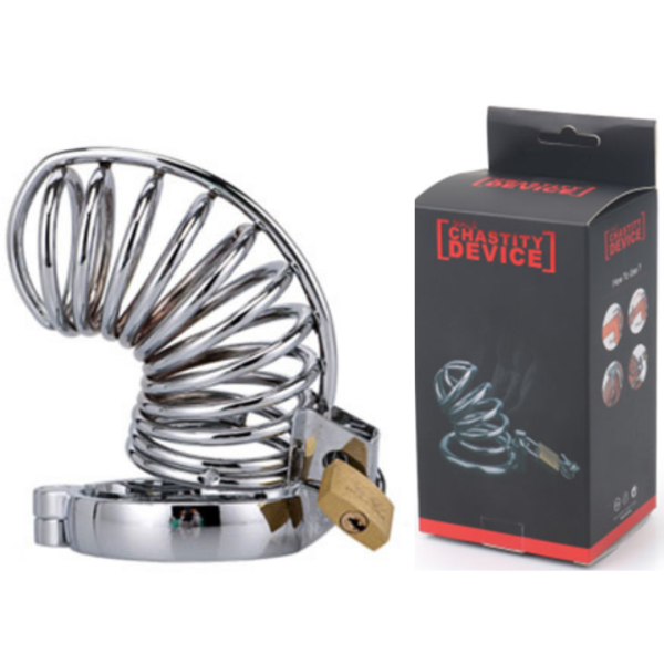 Cinto de Castidade Masculino Vazado com Cadeado – CHASTITY DEVICE