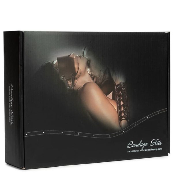 Kit Bondage com 8 Peças em Couro Sintético Vermelho – BONDAGE KITS - Image 4
