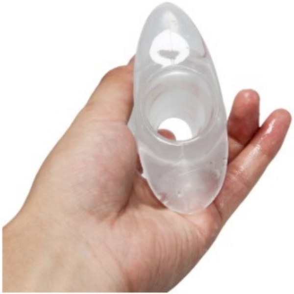 Plug anal transparente com Tunel feito em Silicone - Image 5