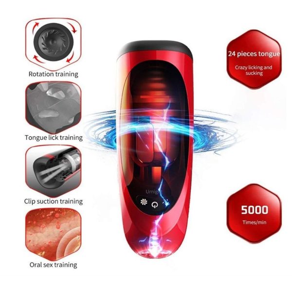Masturbador Lanterna Cup Smart Voice Sex Machine USB - Dibe - Image 2