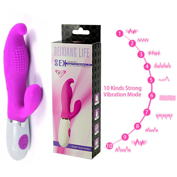 Vibrador G-Spot Rabbit ponto G com estimulador de Clitóris