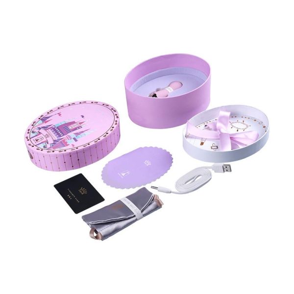 Vibrador Bullet ZALO Baby Star Rosa Com Detalhes Foleado a Ouro 8 Velocidades - Image 4