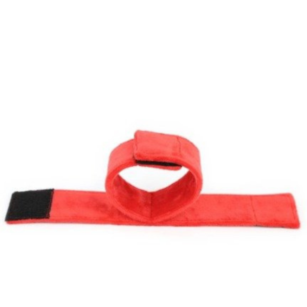 Algema Dupla Para Punhos em Pelúcia Macio Preto - Image 2