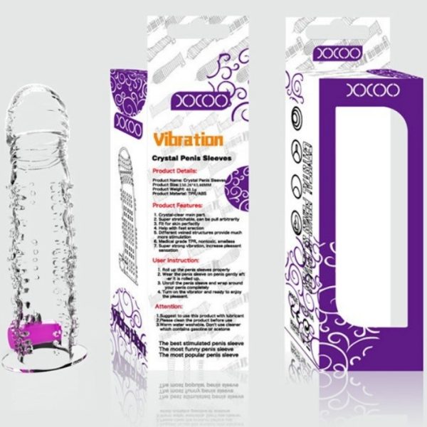 Capa peniana com textura massageadoras e vibro – X Man - Image 3