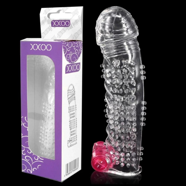 Capa peniana com textura massageadoras e vibro – X Man
