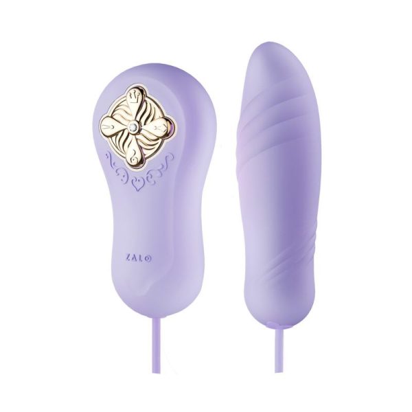 Vibrador ZALO Temptation Cápsula Bullet Lilás Com Controle Função Pré-Aquecimento Vai e Vem - Image 4