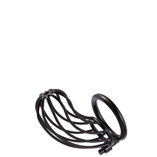 Cinto de Castidade Masculino Vazado Cor Preta  – CHASTITY DEVICE - Image 3