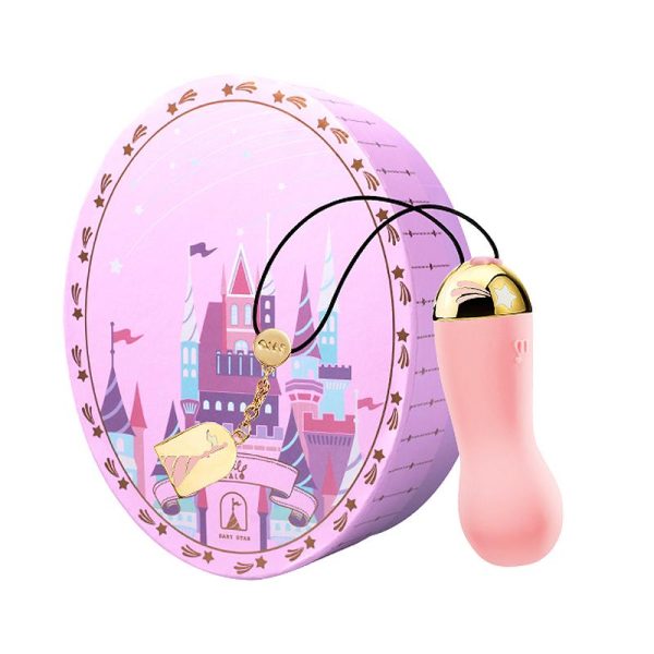Vibrador Bullet ZALO Baby Star Rosa Com Detalhes Foleado a Ouro 8 Velocidades