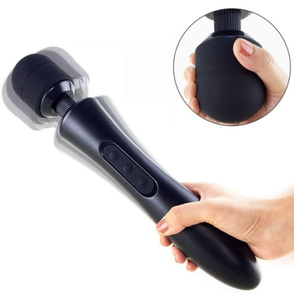 Massageador Varinha Mágica – Ponta Flexível e Toque Aveludado USB
