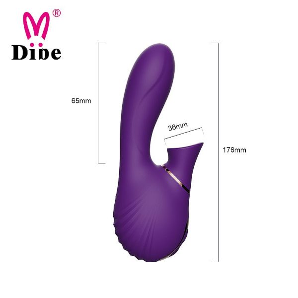 Massageador de Ponto G com Vibro e Sucção Recarregável Dibe - Image 9