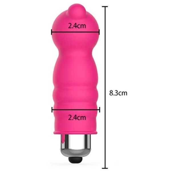 Vibrador Capsula Power Ondulado em Silicone Ponto G Funny Sext - Image 2