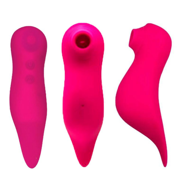 Vibrador com Estimulador de Clitóris + Língua Mágica - Image 2