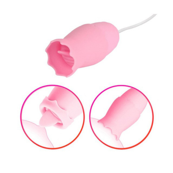 Vibrador Cápsula com estimulador língua mágica Recarregavel - Image 8