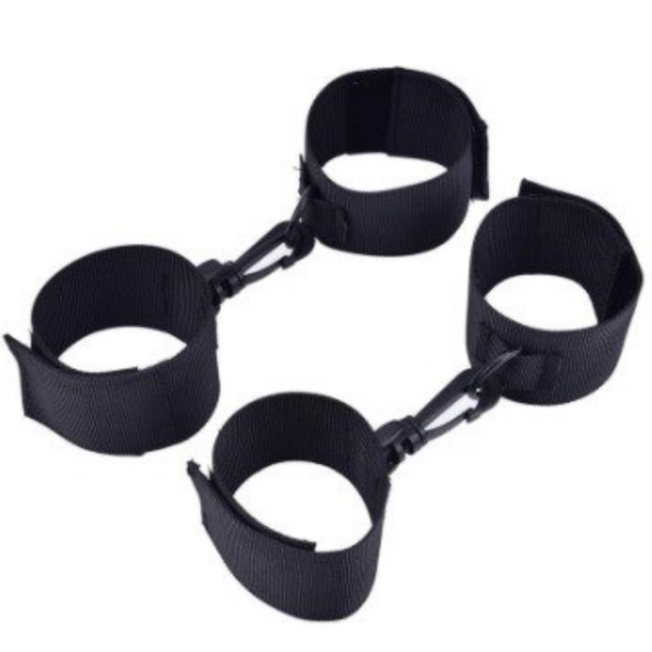 Algemas Para Punhos e Tornozelos Sado Com Fecho Mosquetão - Image 2