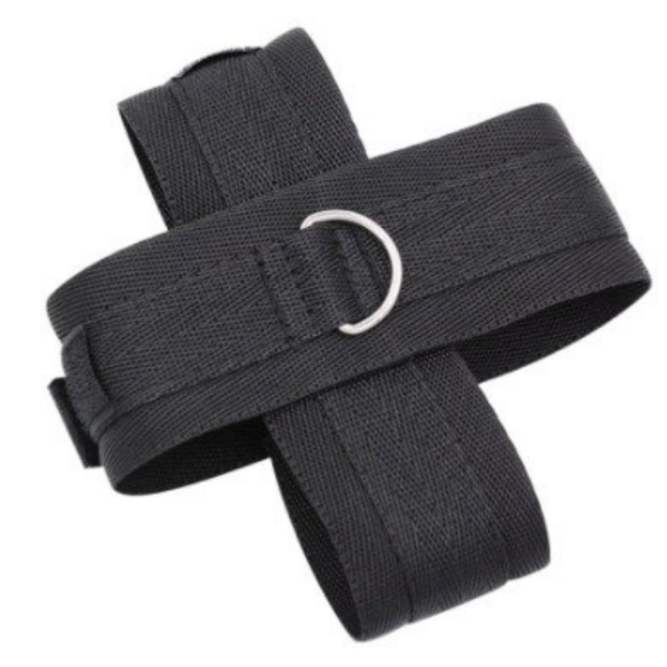 Algemas Dupla Cruzadas Com Argola e Fecho em Velcro Fetiche - Image 5