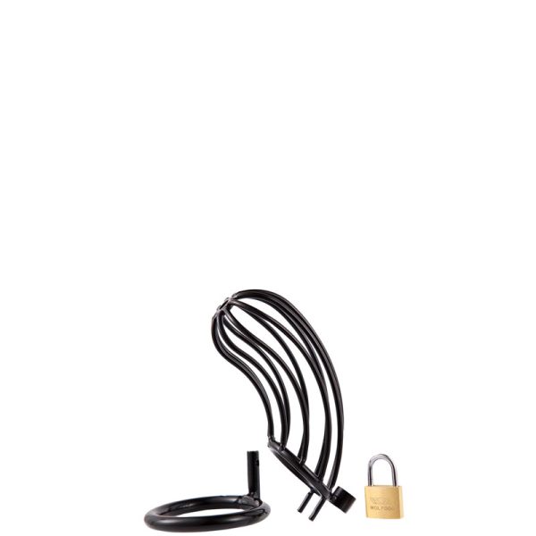 Cinto de Castidade Masculino Vazado Cor Preta  – CHASTITY DEVICE - Image 2