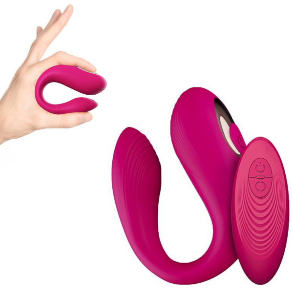 Vibrador de Casal com 2 motores Wireless Recarregável - Dibe