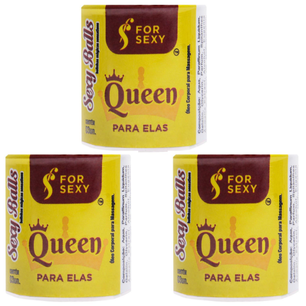 KIT 03 Bolinhas Feminina Queen Sexy Ball 03 Unidades - For Sexy
