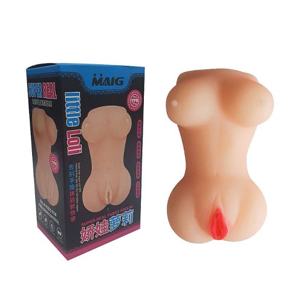 Mini Masturbador Corpinho com seios e Orifício Vagina